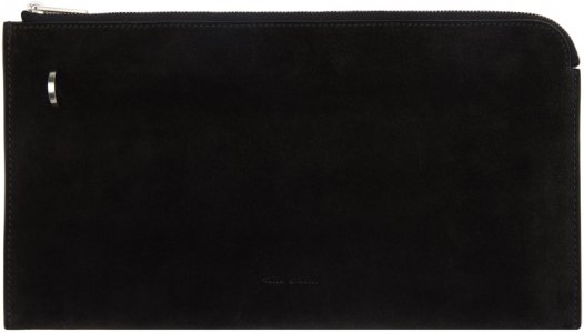 Черный кошелек-конверт с приглашениями , цвет Black Rick Owens