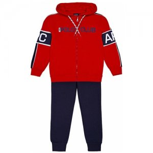 Спортивный костюм Aspen Polo Club для мальчика 1031T0680 цвет красный 4 года. Цвет: красный