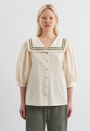 Блуза Unique Fabric. Цвет: бежевый