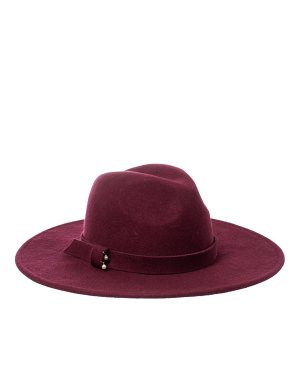 Шляпа FEDORA-M01 56-58 бордовый Saint MAEVE. Цвет: бордовый