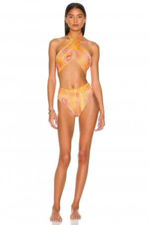 Купальник x REVOLVE Dorothy Plisse, цвет Motion Plisse Artwork Frankies Bikinis