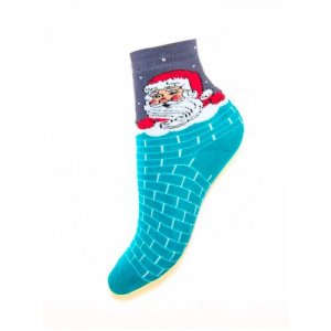 Носки детские Дед Мороз Красная ветка С615, Бирюзовый, 14-16 (размер обуви 23-25). Цвет: голубой/бирюзовый