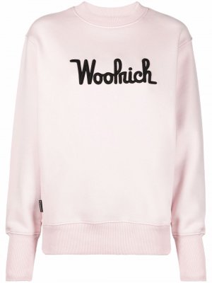 Толстовка с логотипом Woolrich. Цвет: розовый