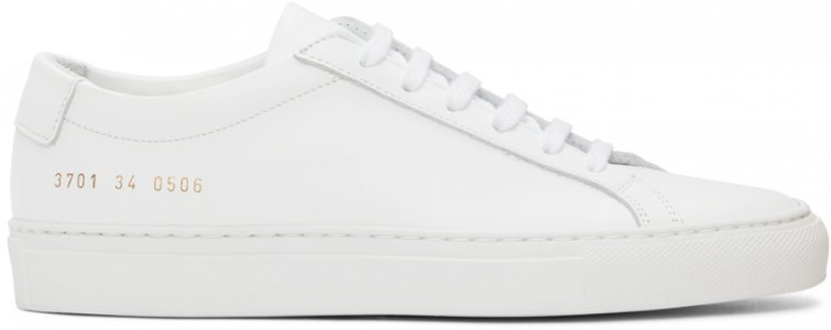 White Original Achilles Low Sneakers Common Projects. Цвет: 0506 white