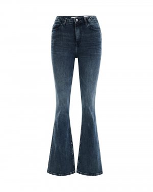 Расклешенные джинсы We Fashion, темно-синий Fashion