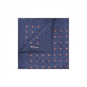 Шелковый платок Kiton. Цвет: синий