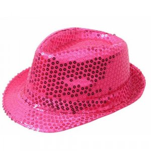 Карнавальная шляпа блестящая с пайетками Диско, цвет розовый Happy Pirate. Цвет: розовый
