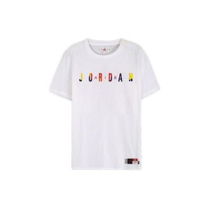 Air Повседневная спортивная футболка с коротким рукавом и круглым вырезом, мужские топы, белые DA6768-100 Jordan