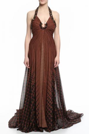 Платье BMBL VIRSAVIYA. Цвет: коричневый