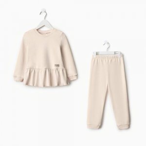 Комплект одежды , размер 74-80, бежевый Minaku. Цвет: бежевый