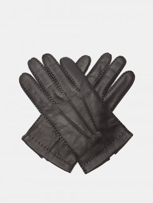 Кожаные перчатки shaftesbury для сенсорного экрана , черный Dents