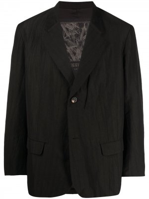Однобортный пиджак Ziggy Chen. Цвет: черный