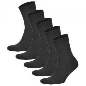 Носки , 5 пар, размер 45-46, черный R&W. Цвет: черный