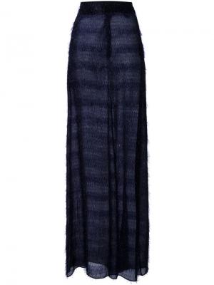 Длинная юбка с мишурой Scanlan Theodore. Цвет: синий