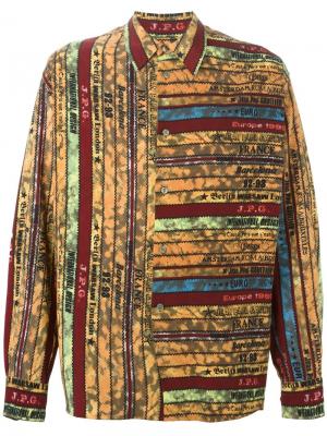 Полосатая рубашка свободного кроя Jean Paul Gaultier Vintage. Цвет: многоцветный