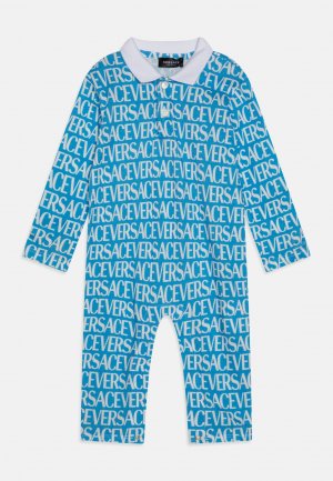 Пижамы BABY BODYSUIT WITHOUT FEET KIDS UNISEX , цвет azzurro/bianco Versace