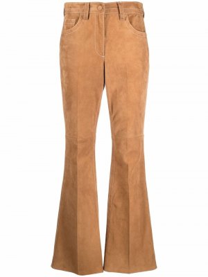 Расклешенные брюки Marni. Цвет: коричневый