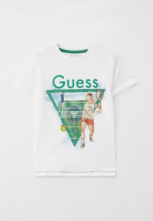 Футболка Guess. Цвет: белый