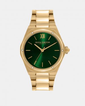 Hexa 24000029 женские часы из золотой стали , Olivia Burton