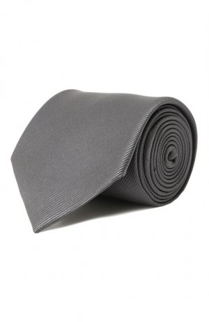 Шелковый галстук Lanvin. Цвет: серый