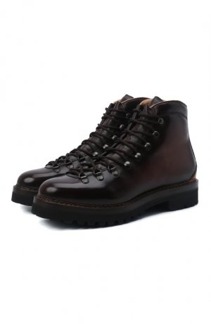 Кожаные ботинки Ralph Lauren. Цвет: коричневый