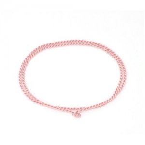 Гайтан шнурок для крестика или кулона айвори бледно-розовый (Длина: 60 см, Толщина: 1,5 мм) 4Love4You