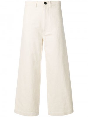Укороченные расклешенные брюки Bellerose. Цвет: бежевый