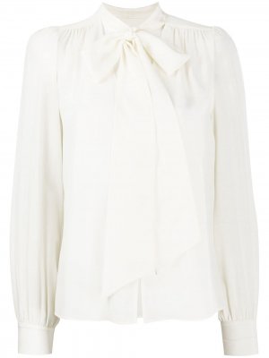 Блузка с завязками Olivia Palermo. Цвет: нейтральные цвета