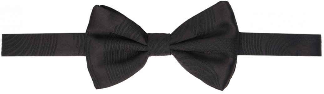 Черный галстук-бабочка с завитками Dries Van Noten