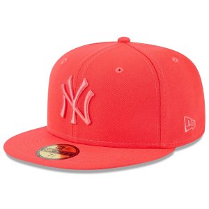 Мужская облегающая шляпа New Era Red York Yankees 2023 Spring Color Basic 59FIFTY