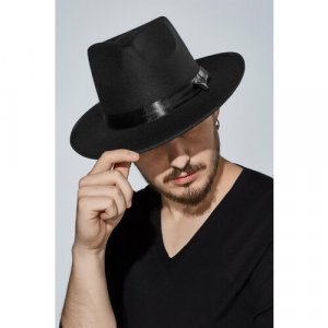 Шляпа Одинокий рейнджер, размер 56/59, черный Nothing but Love. Цвет: черный