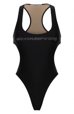 Слитный купальник Alexander Wang. Цвет: чёрный