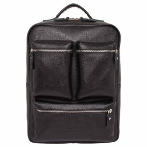 Кожаный рюкзак для ноутбука Norley Black 