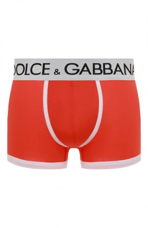 Хлопковые боксеры Dolce & Gabbana. Цвет: оранжевый
