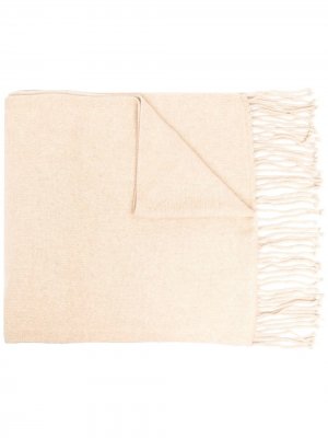Кашемировый шарф с накладными карманами и бахромой Co. Цвет: коричневый