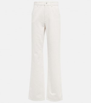 Широкие джинсы Releigh с высокой посадкой LORO PIANA, белый Piana