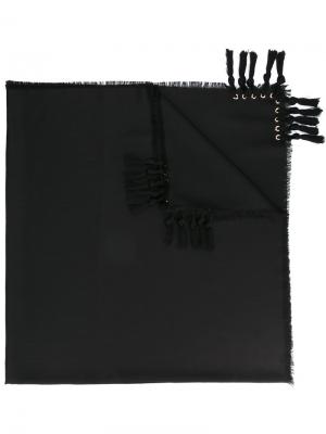 Платок Pompon Chloé. Цвет: чёрный
