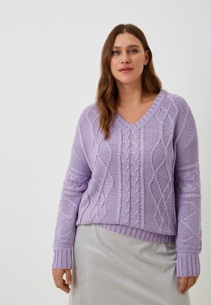Пуловер Vivawool. Цвет: фиолетовый