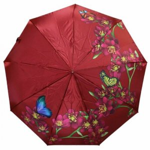 Смарт-зонт , красный Crystel Eden. Цвет: красный