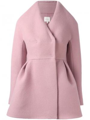 Структурированное пальто Delpozo. Цвет: розовый и фиолетовый