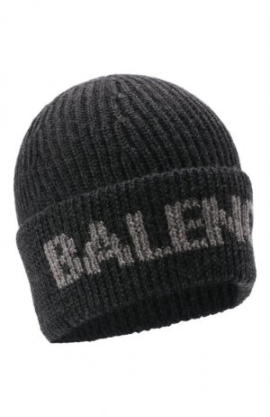 Шерстяная шапка Balenciaga. Цвет: серый