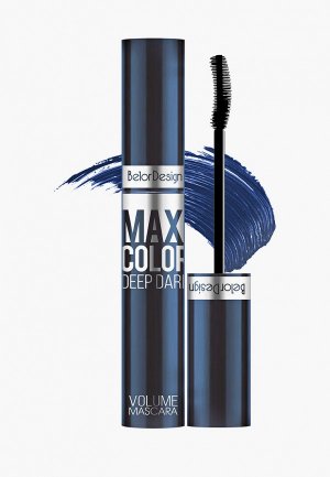 Тушь для ресниц BelorDesign Maxi Color, синяя, 12,3 г. Цвет: синий