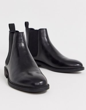 Черные кожаные ботинки челси mannage-Черный Office