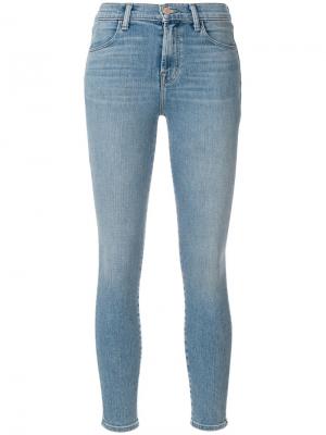 Укороченные джинсы скинни J Brand. Цвет: синий