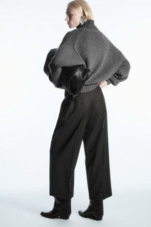 Элегантные шерстяные фланелевые кюлоты , серый H&M