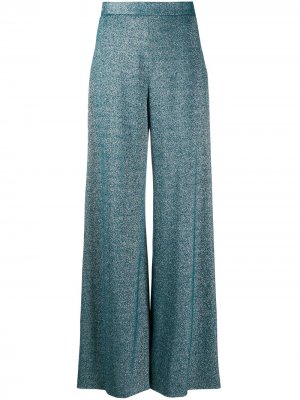 Расклешенные брюки из джерси M Missoni. Цвет: синий