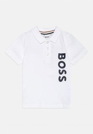 Рубашка-поло BABY SHORT SLEEVE BOSS Kidswear, цвет white Kidswear