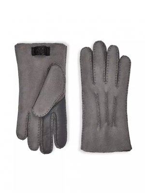 Мужские перчатки из контрастной овчины Touch Tech Ugg, цвет metal UGG