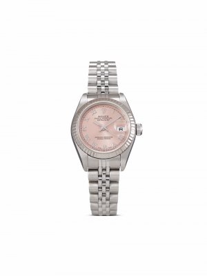 Наручные часы Lady-Datejust pre-owned 26 мм 2003-го года Rolex. Цвет: розовый