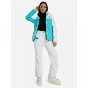 Куртка, размер 54/56, голубой, белый GLISSADE. Цвет: белый/голубой/белый-голубой